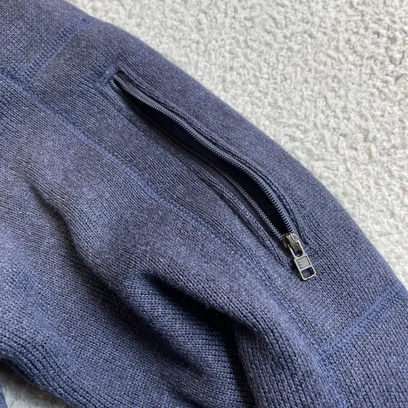 Patagonia Better Sweater Hoody Fleece Jacket womens Large Navy Blue Full Zip - Picture 7 of 12